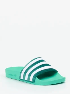 Adidas – Badeschlappe aus Synthetik in Türkisgrün