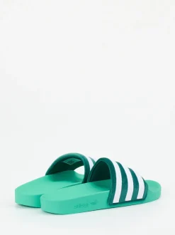 Adidas – Badeschlappe aus Synthetik in Türkisgrün