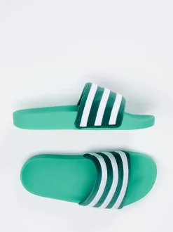 Adidas – Badeschlappe aus Synthetik in Türkisgrün