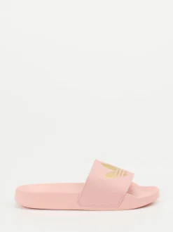 Adidas – Damen-Slides aus Synthetik in Pastellrosa