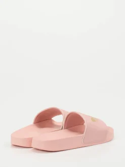 Adidas – Damen-Slides aus Synthetik in Pastellrosa