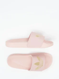 Adidas – Damen-Slides aus Synthetik in Pastellrosa