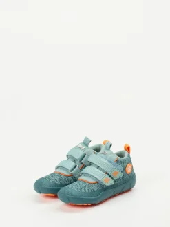 Affenzahn – Barfuß-Klettschuhe aus Mesh-Textil aquagrün