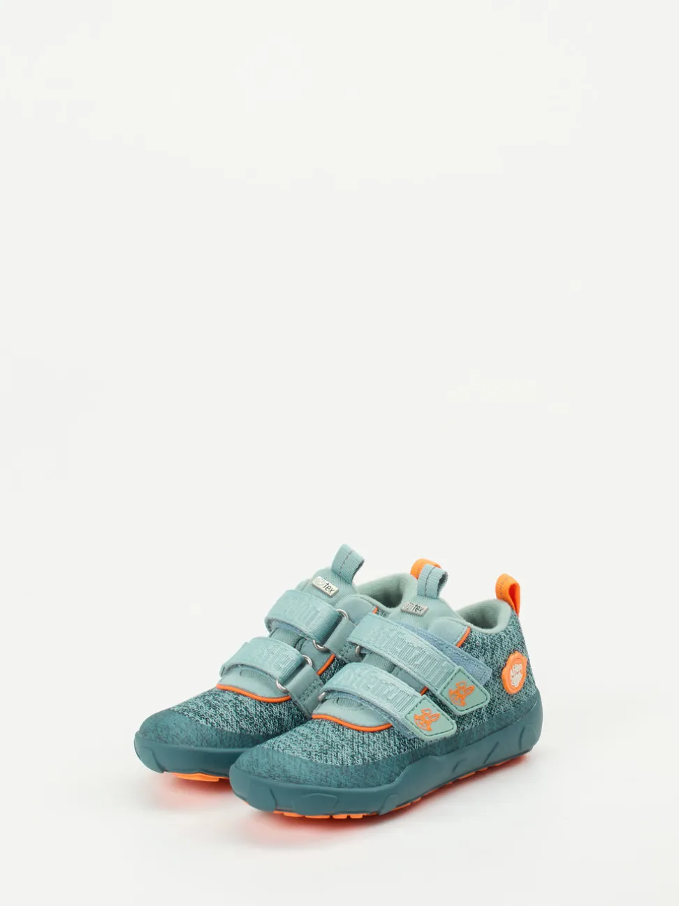 Affenzahn – Barfuß-Klettschuhe aus Mesh-Textil aquagrün