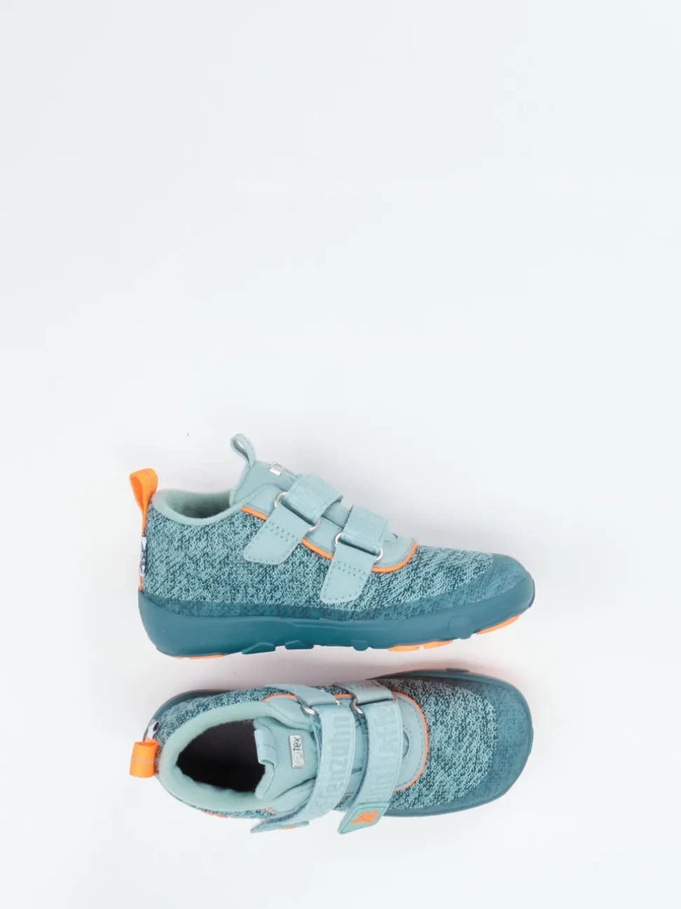 Affenzahn – Barfuß-Klettschuhe aus Mesh-Textil aquagrün