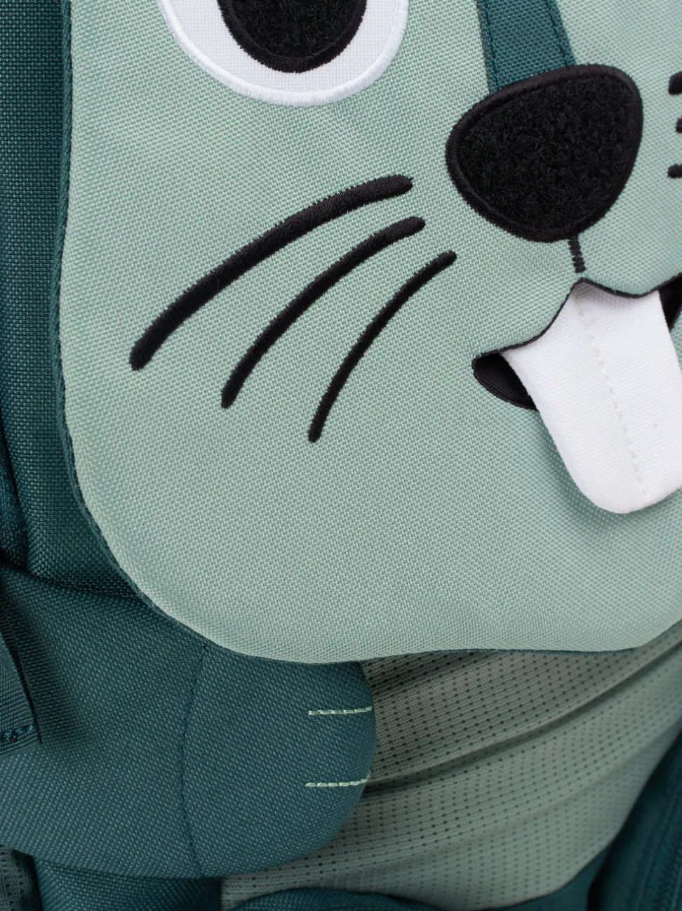Affenzahn – Kinderrucksack aus Textil in Petrolgrün