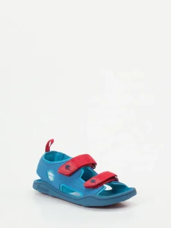 Affenzahn – Kindersandalen aus Textil in Türkisblau