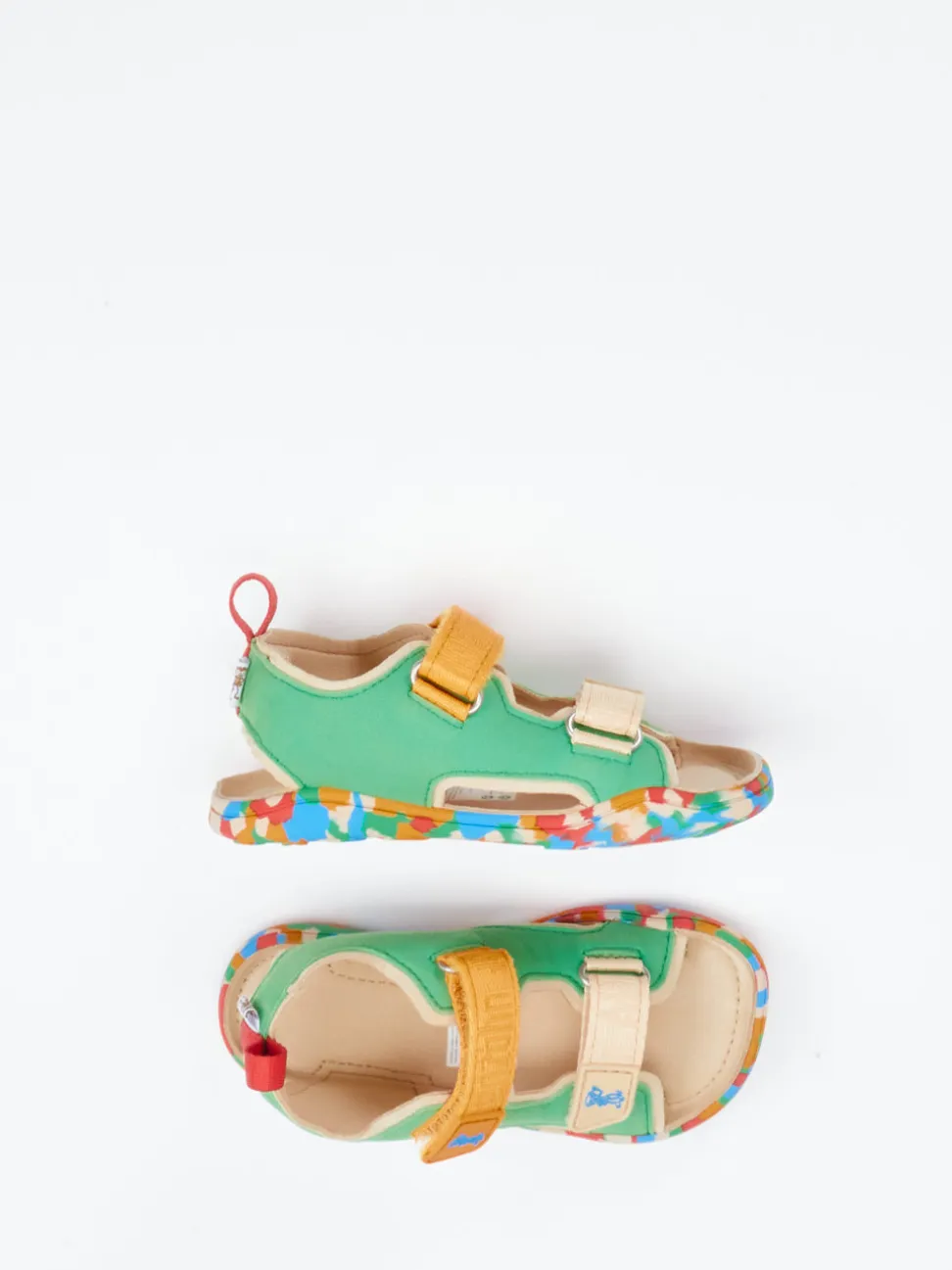 Affenzahn – Klettsandalen aus Textil grasgrün