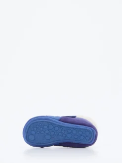 Affenzahn – Krabbelschuh aus Kalbleder Kornblumenblau