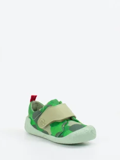 Affenzahn – Krabbelschuhe aus Canvas in Camouflage