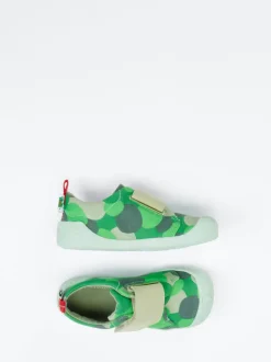 Affenzahn – Krabbelschuhe aus Canvas in Camouflage