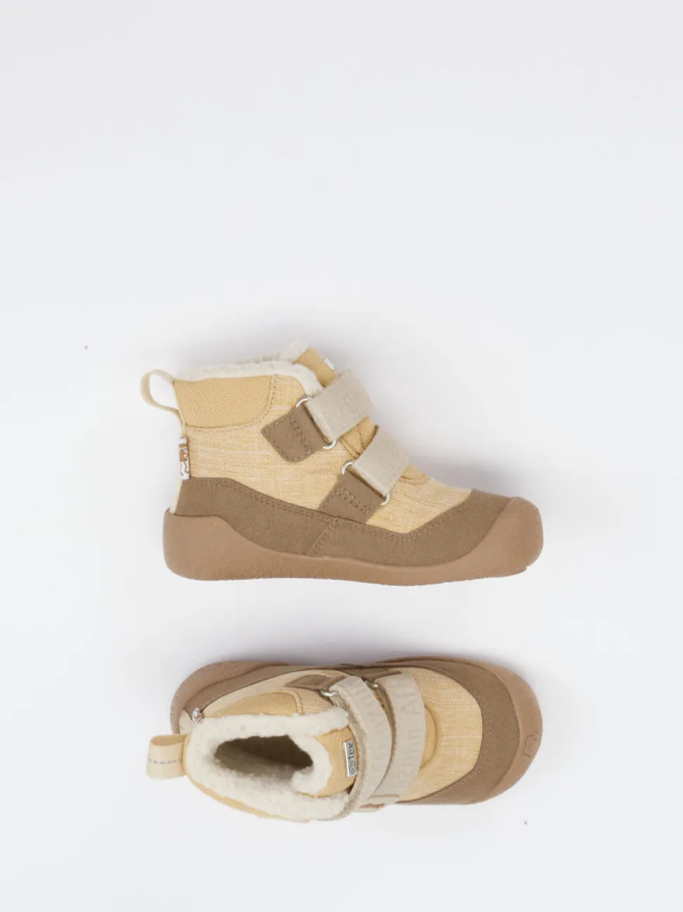 Affenzahn – Lauflernboot aus Textil in Braun