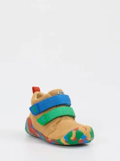 Affenzahn – Lauflernschuhe aus Veloursleder sandbeige