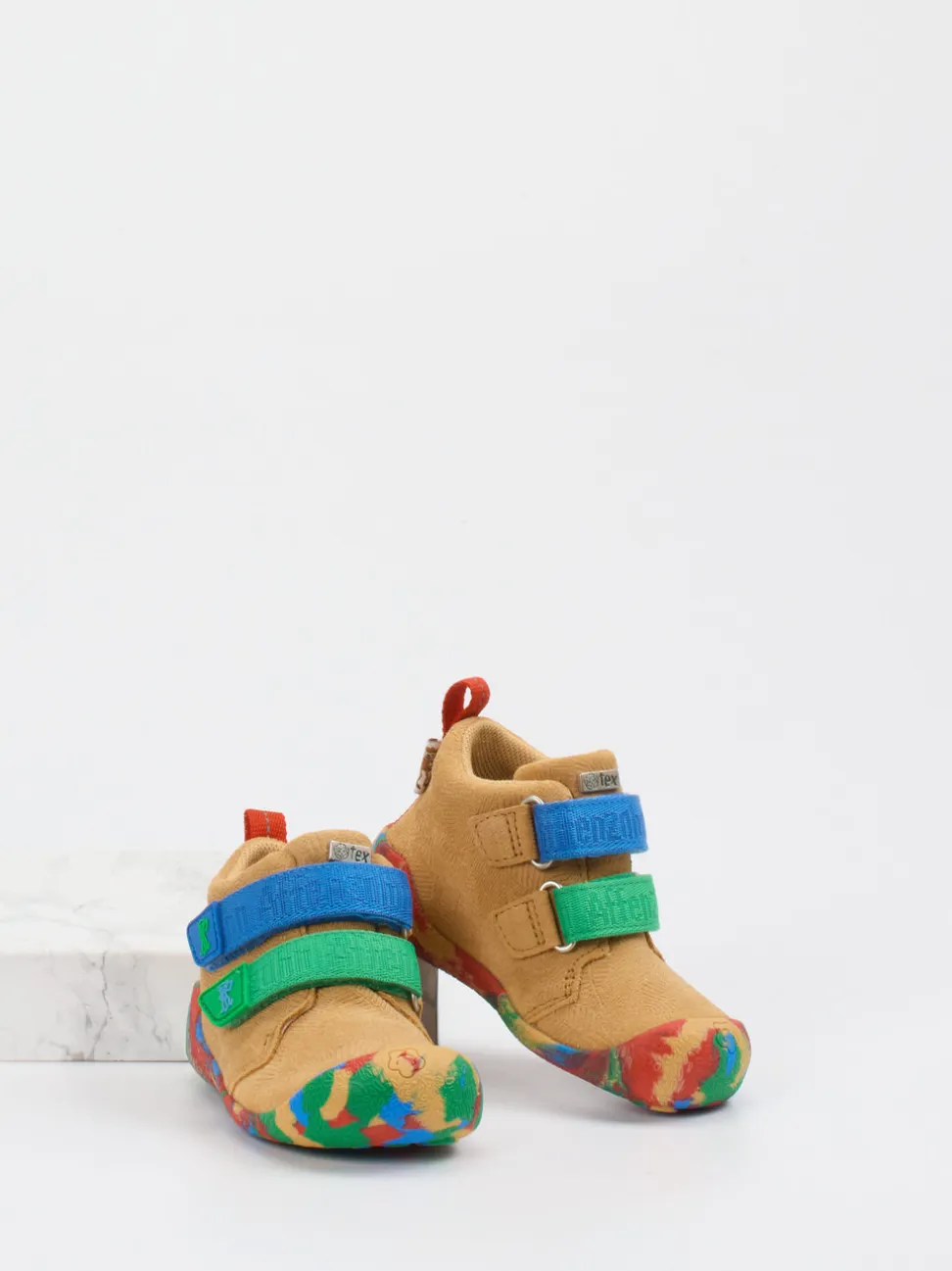 Affenzahn – Lauflernschuhe aus Veloursleder sandbeige