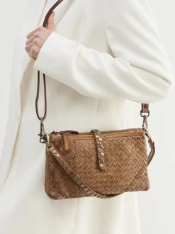 Alchimia – Schultertasche aus Kalbleder cognacbraun