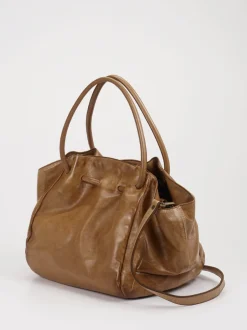 Alchimia – Shopper aus Kalbleder Cognacbraun