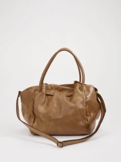 Alchimia – Shopper aus Kalbleder Cognacbraun