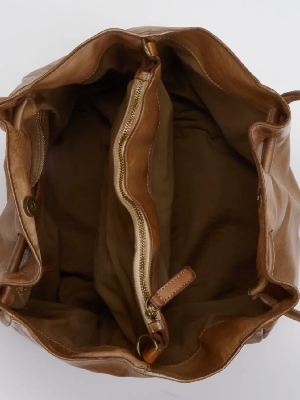 Alchimia – Shopper aus Kalbleder Cognacbraun