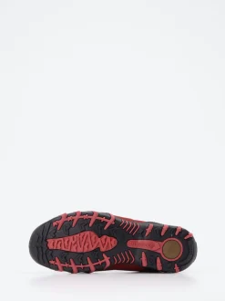 Allrounder – Outdoor-Sneaker aus Veloursleder Dunkelrot