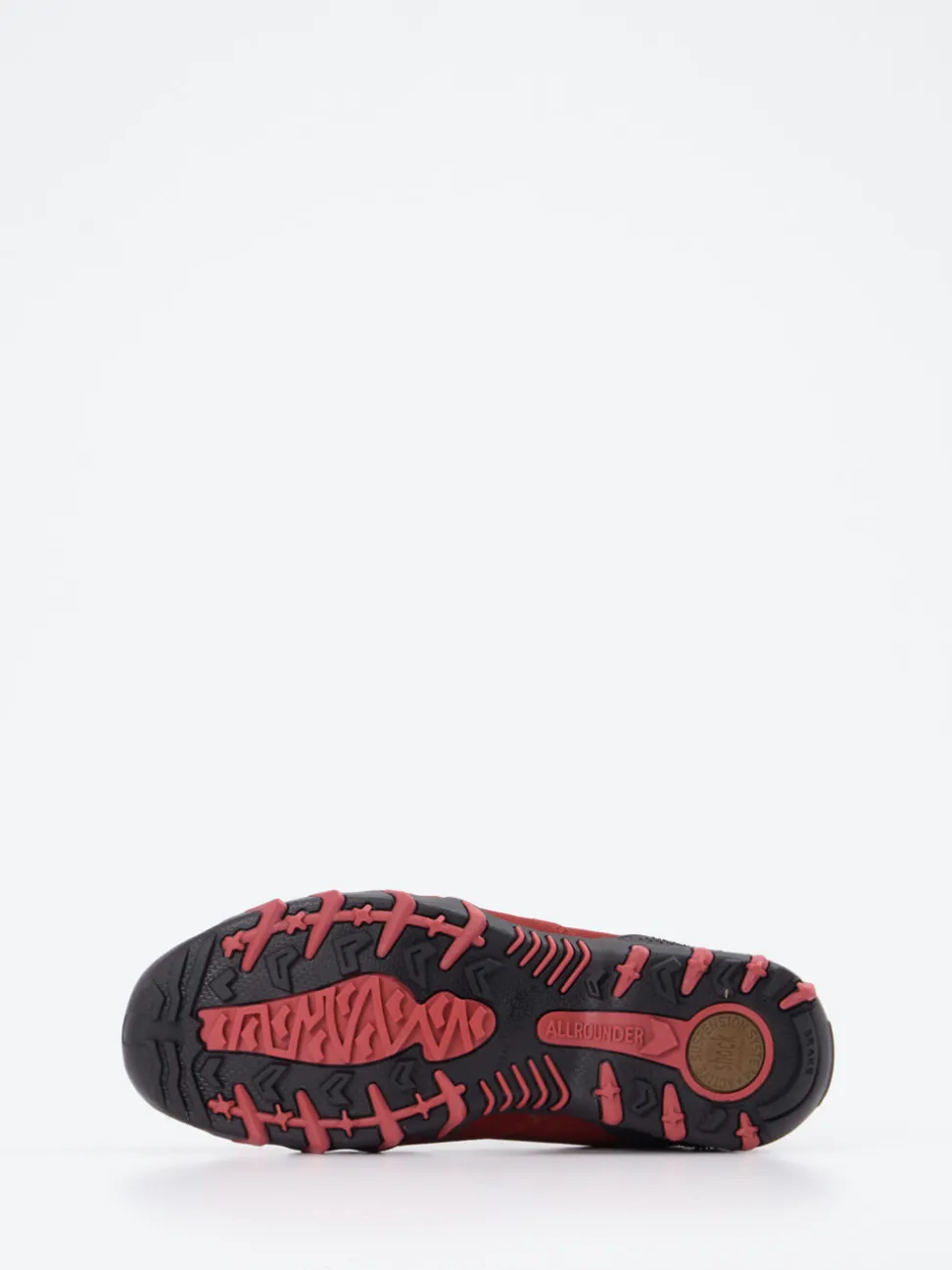 Allrounder – Outdoor-Sneaker aus Veloursleder Dunkelrot