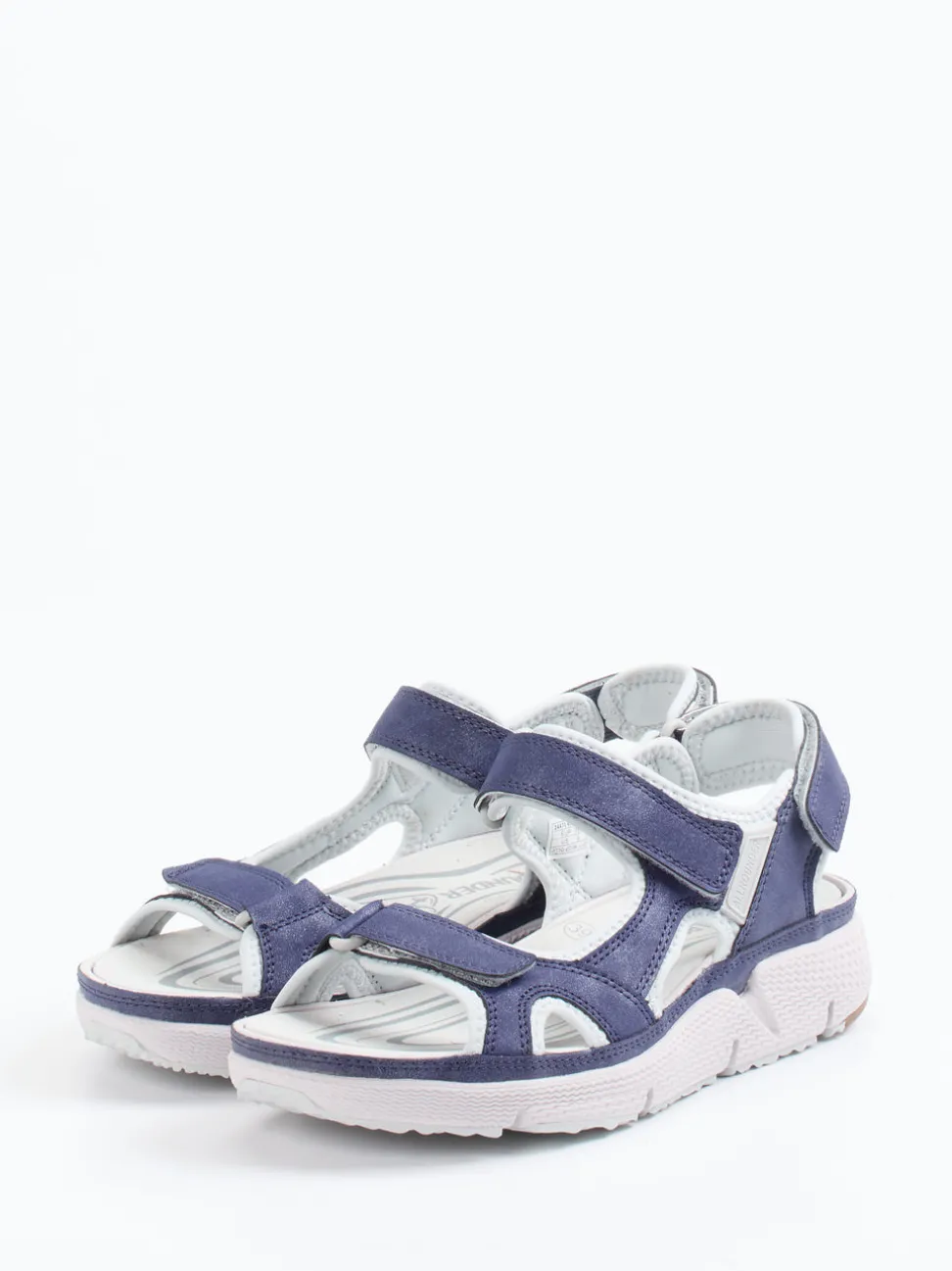 Allrounder – Trekking-Sandalen aus Veloursleder blau