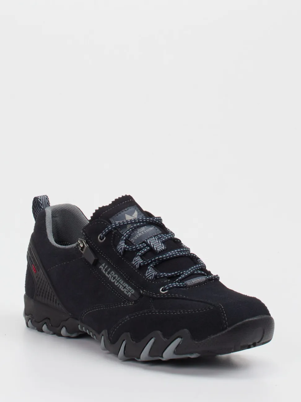 Allrounder – Wanderschuh aus Veloursleder Schwarz