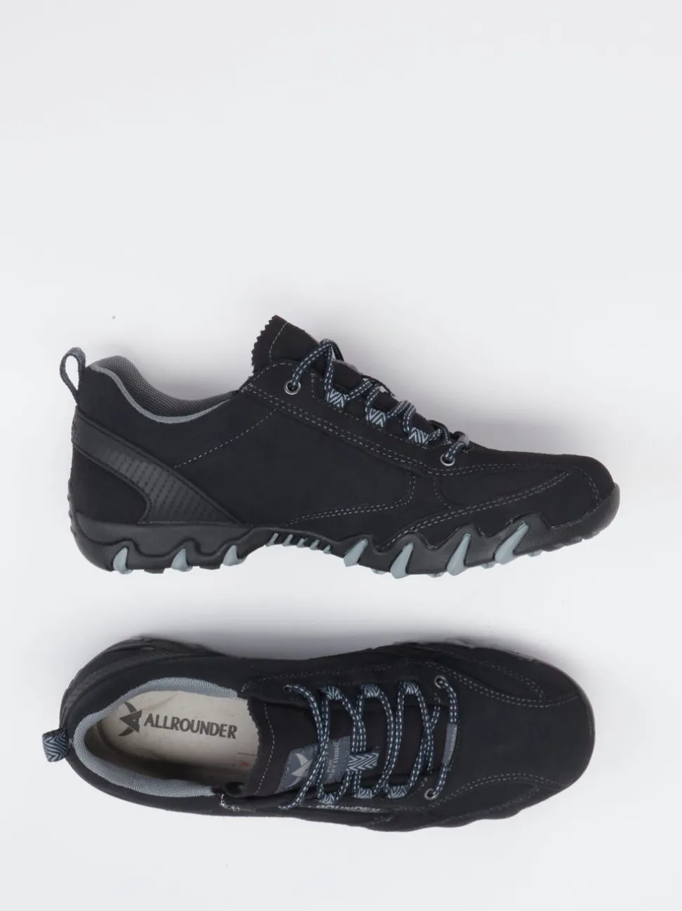 Allrounder – Wanderschuh aus Veloursleder Schwarz