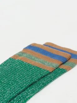 Alto Milano – Crew-Socken aus Baumwollmix mit Lurex