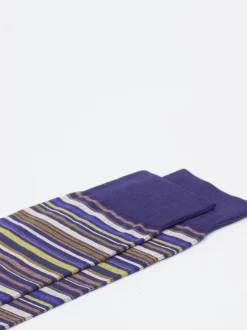 Alto Milano – Crew-Socken aus Baumwollmix gestreift