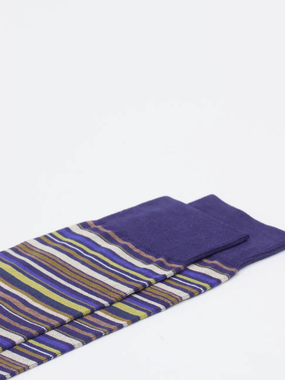 Alto Milano – Crew-Socken aus Baumwollmix gestreift