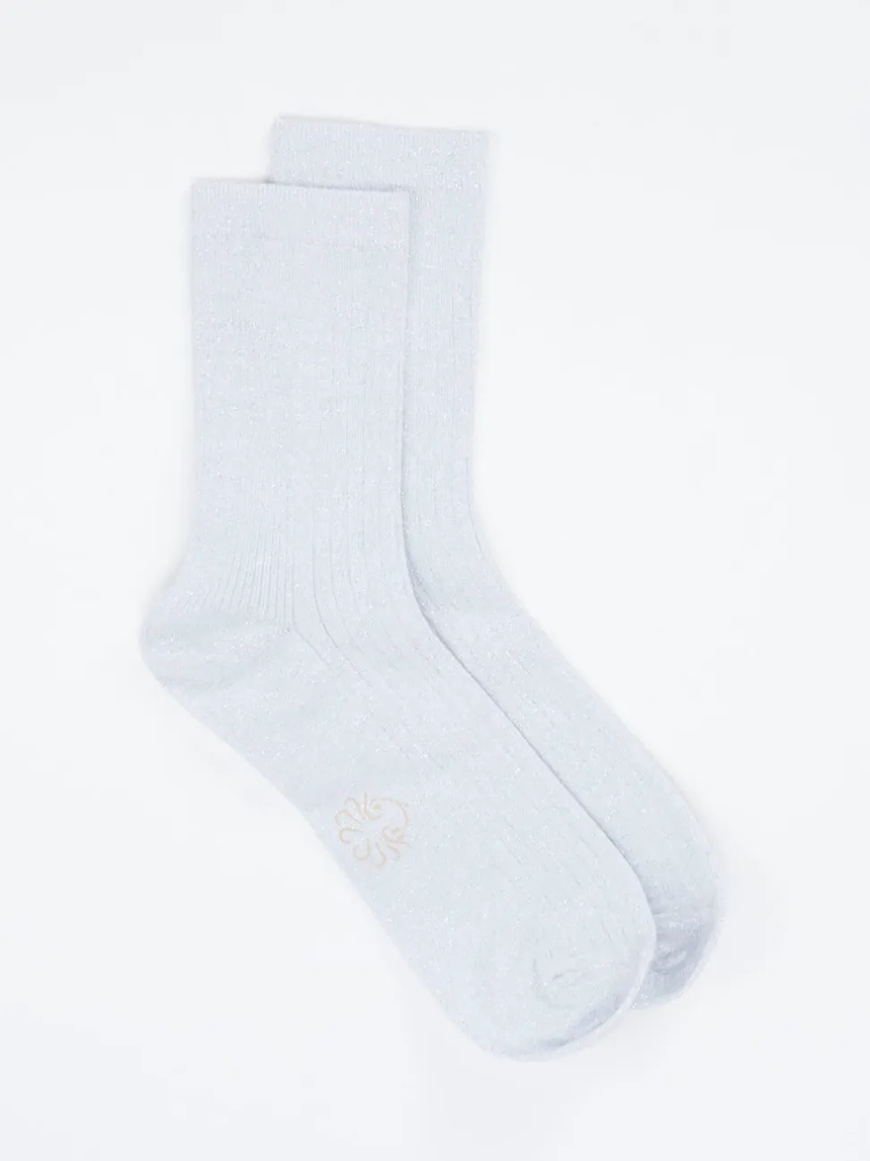 Alto Milano – Crew-Socken aus Textil mit Glitzer
