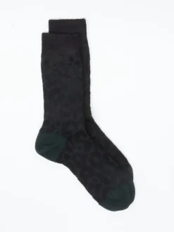 Alto Milano – Crew-Socken aus Textil mit Animalprint