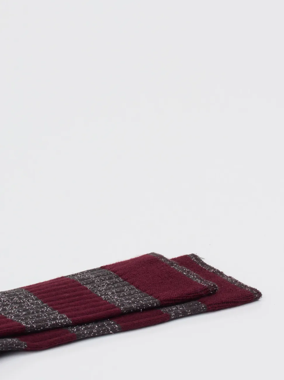 Alto Milano – Crew-Socken aus Wolle mit Glitzergarn