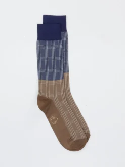 Alto Milano – Crew-Socken aus Baumwolle in Dunkelblau