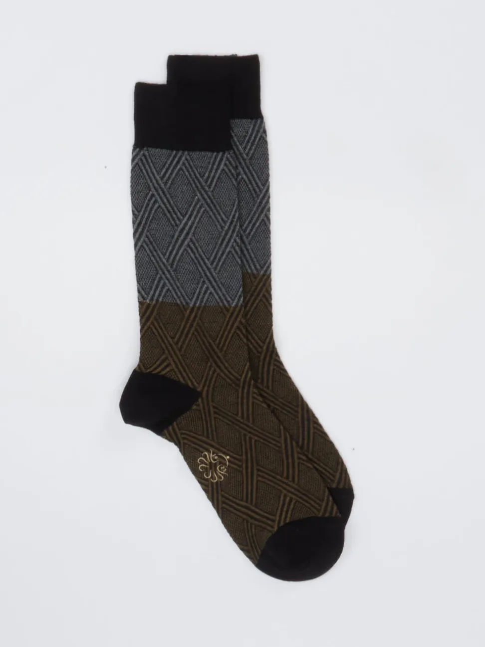 Alto Milano – Crew-Socken aus Baumwolle in Anthrazit