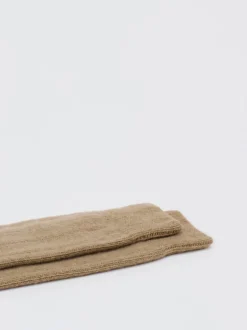 Alto Milano – Feinstricksocken aus Wolle beigebraun