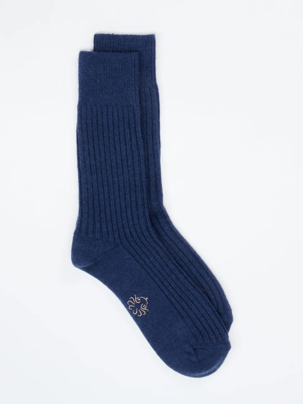 Alto Milano – Freizeitsocken aus Wolle marineblau
