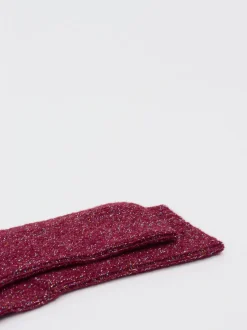 Alto Milano – Freizeitsocken aus Textil in Beerenrot