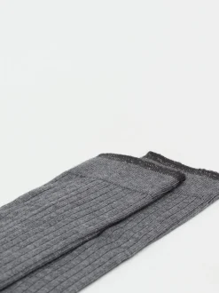 Alto Milano – Kniestrümpfe aus Textil mit Lurex-Details