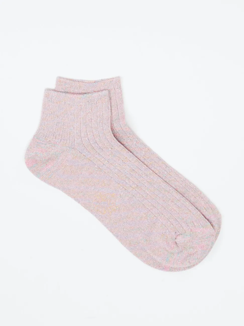 Alto Milano – Sneakersocke aus Baumwollmix in Rosé