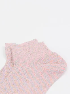Alto Milano – Sneakersocke aus Baumwollmix in Rosé