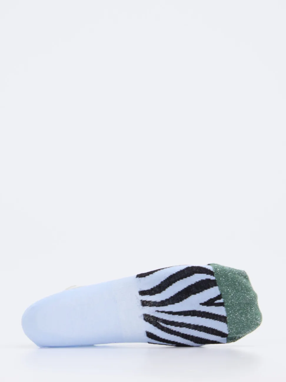 Alto Milano – Sneaker-Socke aus Baumwollmix hellblau