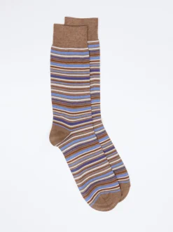 Alto Milano – Socken aus Feinstrick in Ringeloptik