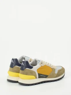 Ambitious – Retro-Sneaker aus Veloursleder Senfgelb