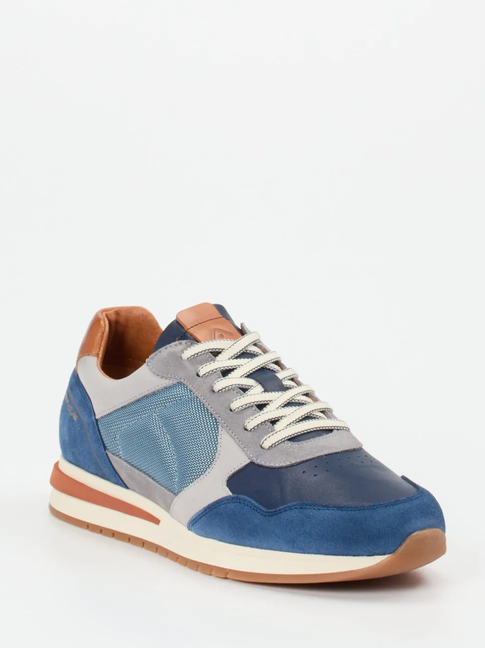 Ambitious – Retro-Sneaker aus Veloursleder blau