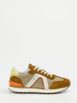 Ambitious – Retro-Sneaker aus Veloursleder cognac