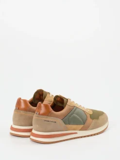 Ambitious – Retro-Sneaker aus Veloursleder olivgrün