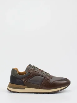 Ambitious – Retro-Sneaker aus Kalbleder und Mesh braun