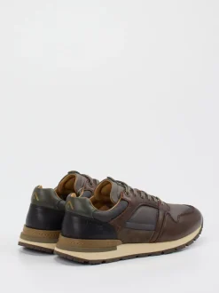 Ambitious – Retro-Sneaker aus Kalbleder und Mesh braun