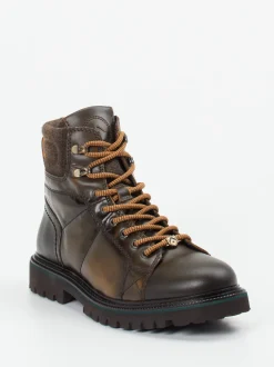Ambitious – Schnürboots aus Kalbleder Dunkelbraun